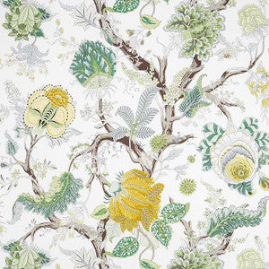 Schumacher Fabric Indian Arbre Citron 175783