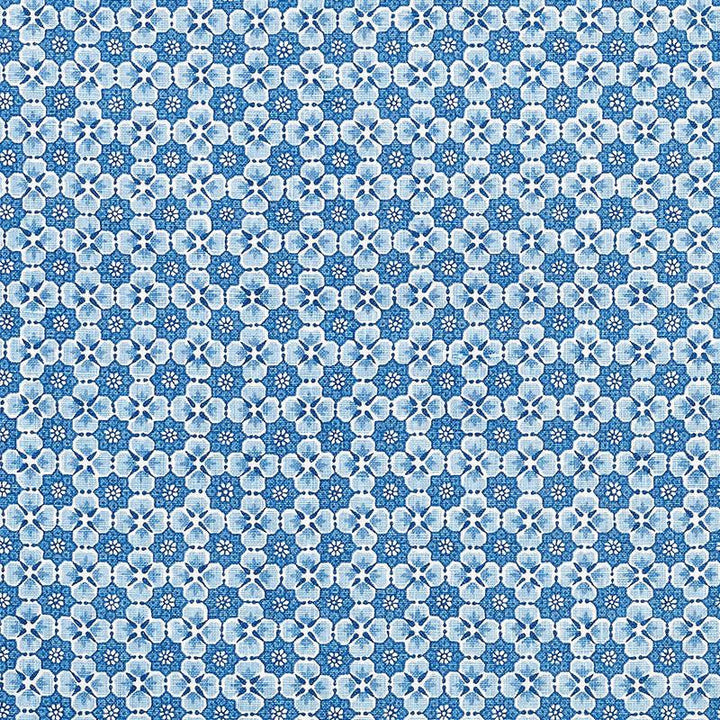 Palisades Floret Indigo 177600 by Schumacher Designer Fabric Mark D. Sikes 1.0" - Swanky Fabrics -