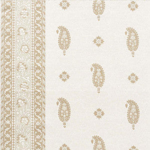 Schumacher Fabric Ojai Paisley Neutral 177612