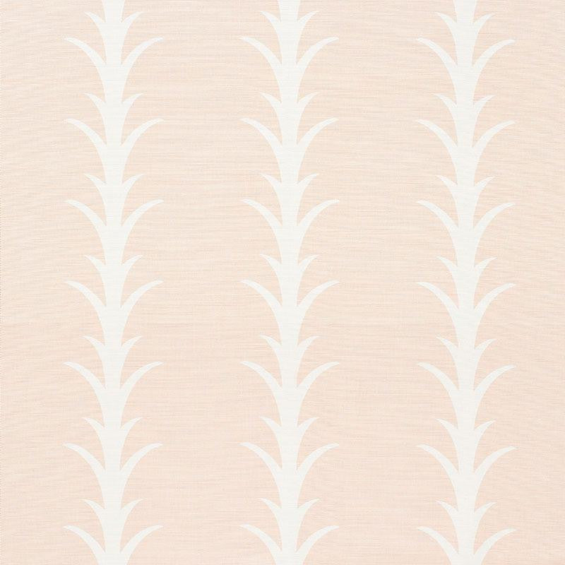 Acanthus Stripe Blush 177634 by Schumacher Designer Fabric Celerie Kemble 10.75" - Swanky Fabrics -