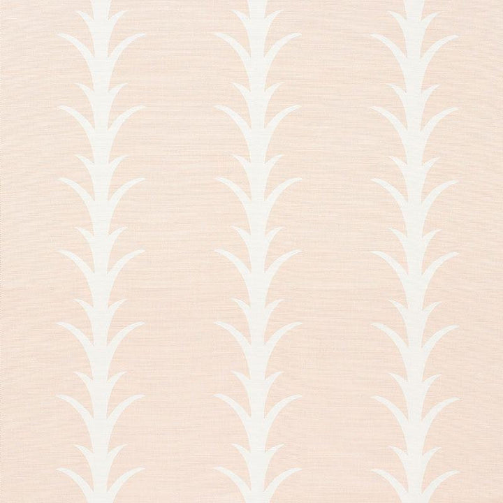 Acanthus Stripe Blush 177634 by Schumacher Designer Fabric Celerie Kemble 10.75" - Swanky Fabrics -
