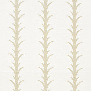 Schumacher Fabric Acanthus Stripe Sand 177630