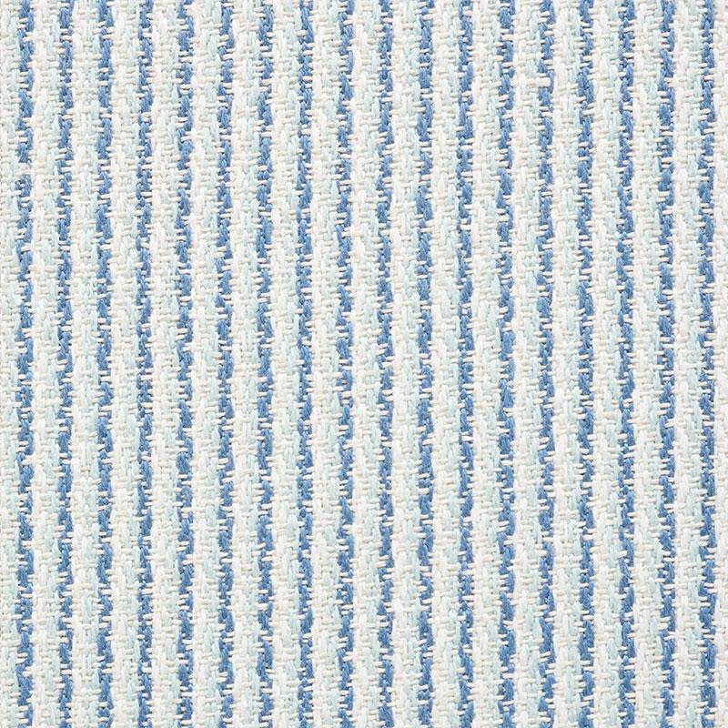 Shoreline Stripe Sky 73852 by Schumacher Designer Fabric Indoor/Outdoor Linen - Swanky Fabrics -