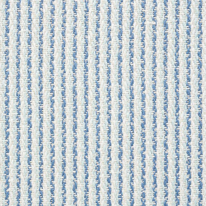 Shoreline Stripe Sky 73852 by Schumacher Designer Fabric Indoor/Outdoor Linen - Swanky Fabrics -