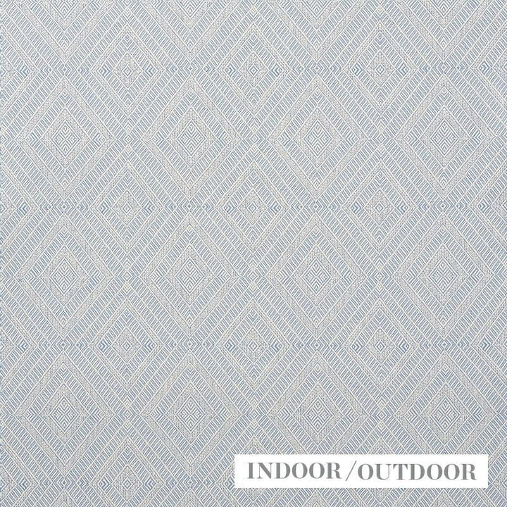Geometric Weave Indoor/Outdoor Chambray 73863 by Schumacher Designer Fabric Indoor/Outdoor Linen 7.0" - Swanky Fabrics -