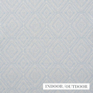 Schumacher Fabric Geometric Weave Indoor/Outdoor Chambray 73863