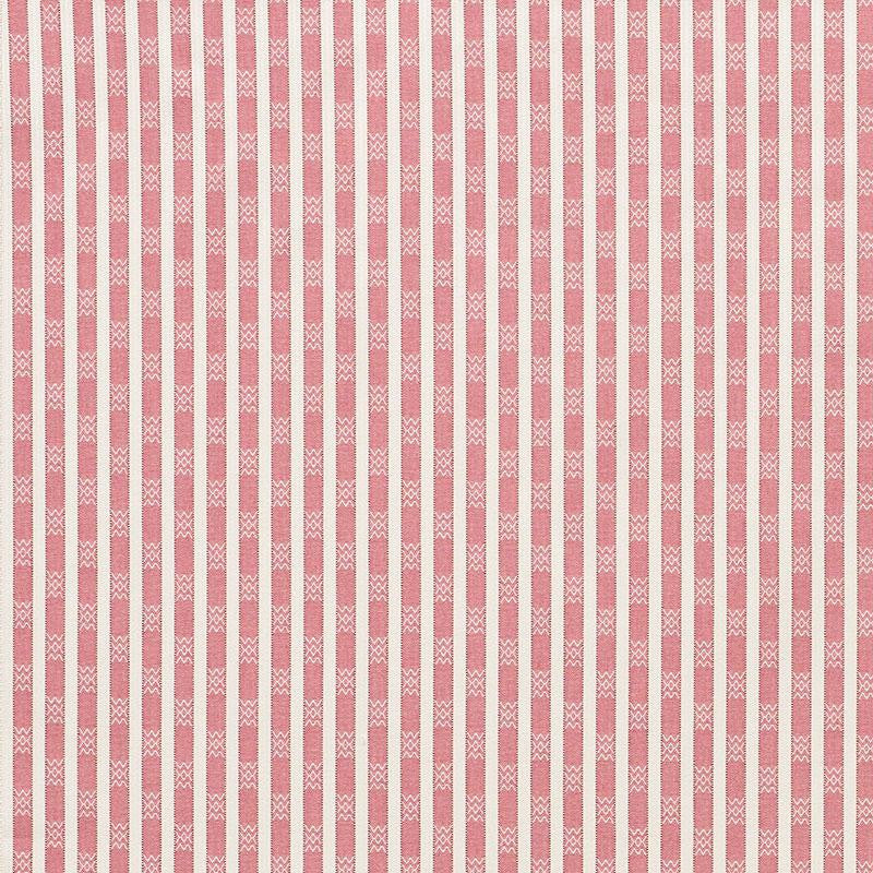 Beverly Stripe Red 74212 by Schumacher Designer Fabric Mark D. Sikes - Swanky Fabrics -