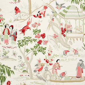 Schumacher Wallpaper Yangtze River Ivory 5009090