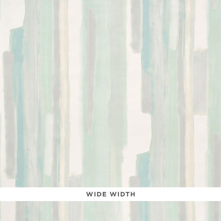 Watercolor Celadon 5009302 by Schumacher Designer Wallpaper Miles Redd 27.0" - Swanky Fabrics -
