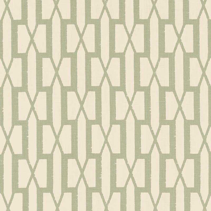 Belvedere Sage 176113 by Schumacher Designer Fabric Veere Grenney 2.88" - Swanky Fabrics -