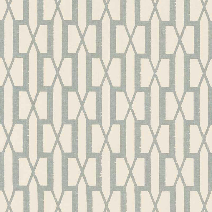 Belvedere Orpington Blue 176114 by Schumacher Designer Fabric Veere Grenney 2.88" - Swanky Fabrics -