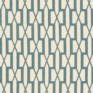 Schumacher Fabric Belvedere Peacock Blue 176115