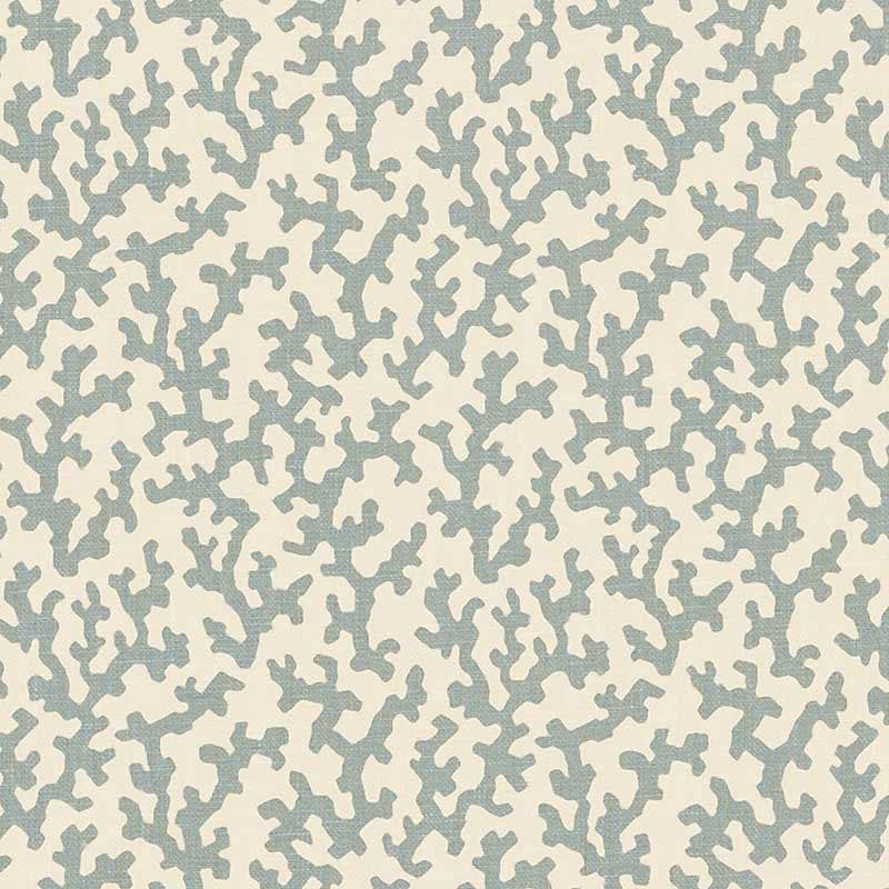 Folly Orpington Blue 176124 by Schumacher Designer Fabric Veere Grenney 4.38" - Swanky Fabrics -