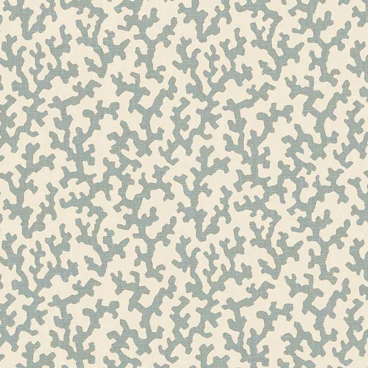Folly Orpington Blue 176124 by Schumacher Designer Fabric Veere Grenney 4.38" - Swanky Fabrics -