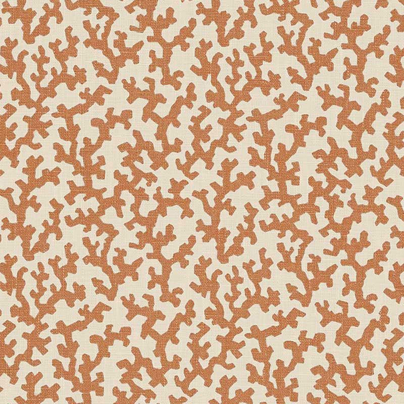 Folly Burnt Orange 176126 by Schumacher Designer Fabric Veere Grenney 4.38" - Swanky Fabrics -