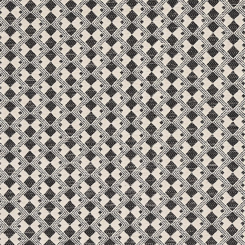 Huxley Vintage Black 69871 by Schumacher Designer Fabric Essentials: Small Scale Upholstery Fabrics 1.62" - Swanky Fabrics -