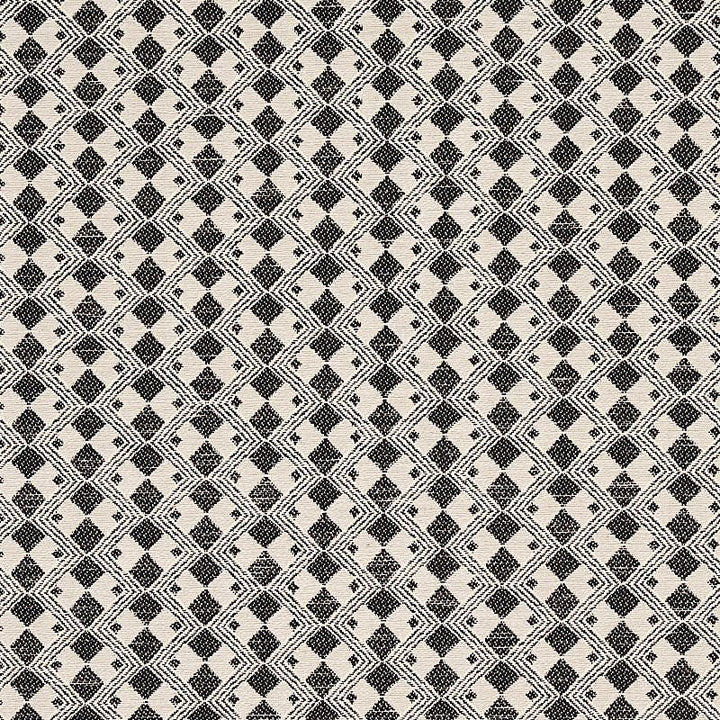 Huxley Vintage Black 69871 by Schumacher Designer Fabric Essentials: Small Scale Upholstery Fabrics 1.62" - Swanky Fabrics -