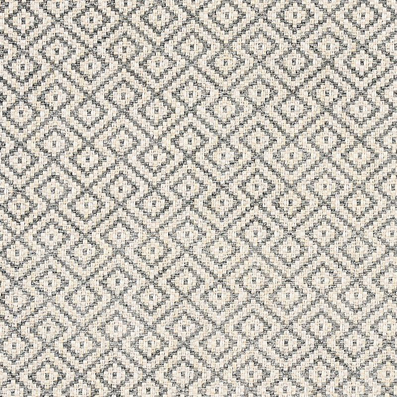 Lessing Charcoal 69811 by Schumacher Designer Fabric Essentials: Small Scale Upholstery Fabrics 1.75" - Swanky Fabrics -