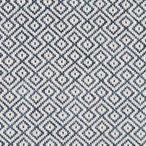 Schumacher Fabric Lessing Indigo 69812