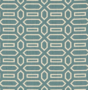 Schumacher Fabric Pavilion Peacock Blue 176145