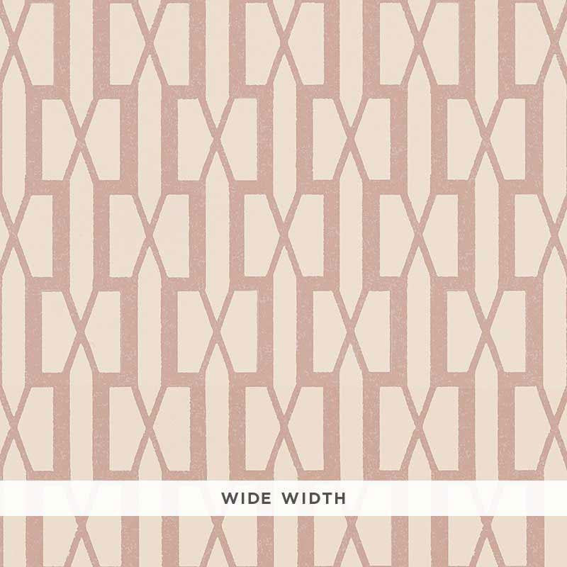 Belvedere Pink 5007991 by Schumacher Designer Wallpaper Veere Grenney 3.0" - Swanky Fabrics -