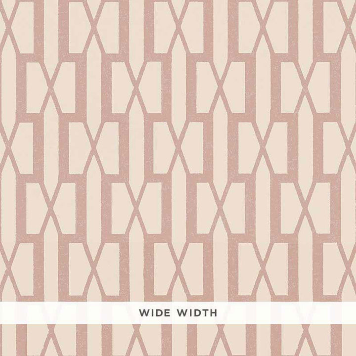 Belvedere Pink 5007991 by Schumacher Designer Wallpaper Veere Grenney 3.0" - Swanky Fabrics -