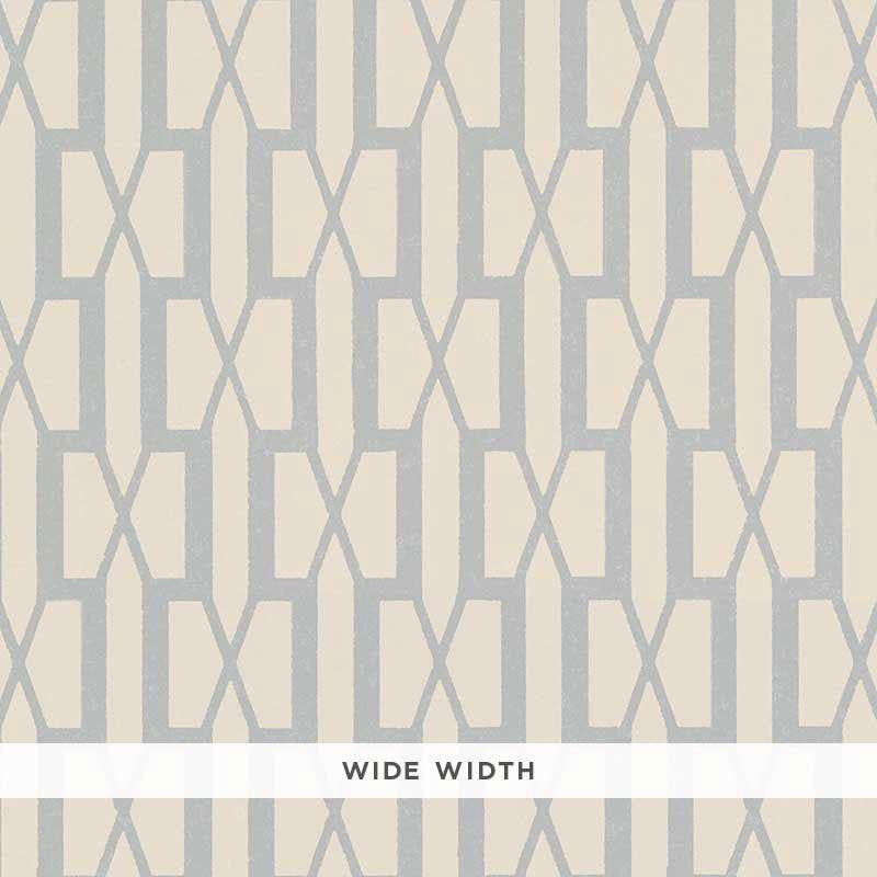 Belvedere Orpington Blue 5007994 by Schumacher Designer Wallpaper Veere Grenney 3.0" - Swanky Fabrics -