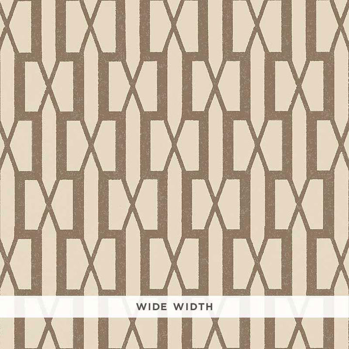Belvedere Berber Brown 5007996 by Schumacher Designer Wallpaper Veere Grenney 3.0" - Swanky Fabrics -