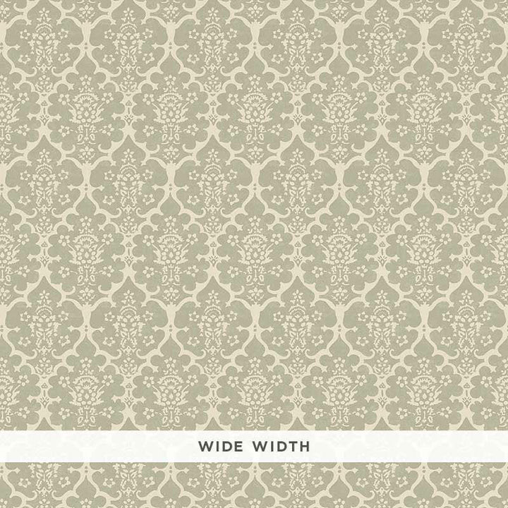 Burley Sage 5008033 by Schumacher Designer Wallpaper Veere Grenney 2.5" - Swanky Fabrics -
