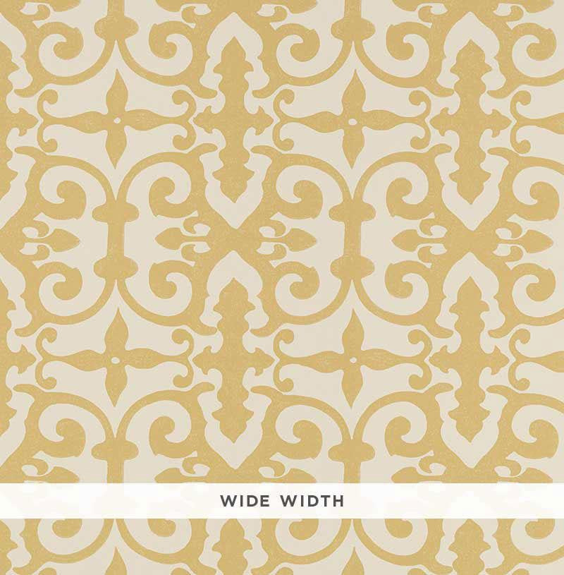 Ferne Park Straw 5008042 by Schumacher Designer Wallpaper Veere Grenney 10.25" - Swanky Fabrics -