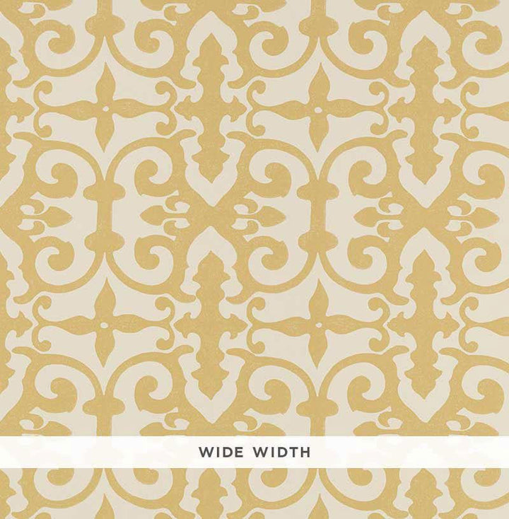 Ferne Park Straw 5008042 by Schumacher Designer Wallpaper Veere Grenney 10.25" - Swanky Fabrics -