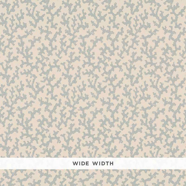 Folly Orpington Blue 5008004 by Schumacher Designer Wallpaper Veere Grenney 4.38" - Swanky Fabrics -