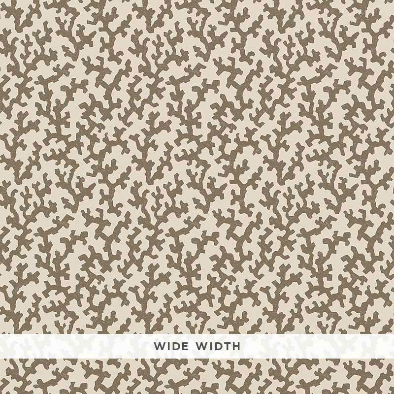 Folly Berber Brown 5008006 by Schumacher Designer Wallpaper Veere Grenney 4.38" - Swanky Fabrics -