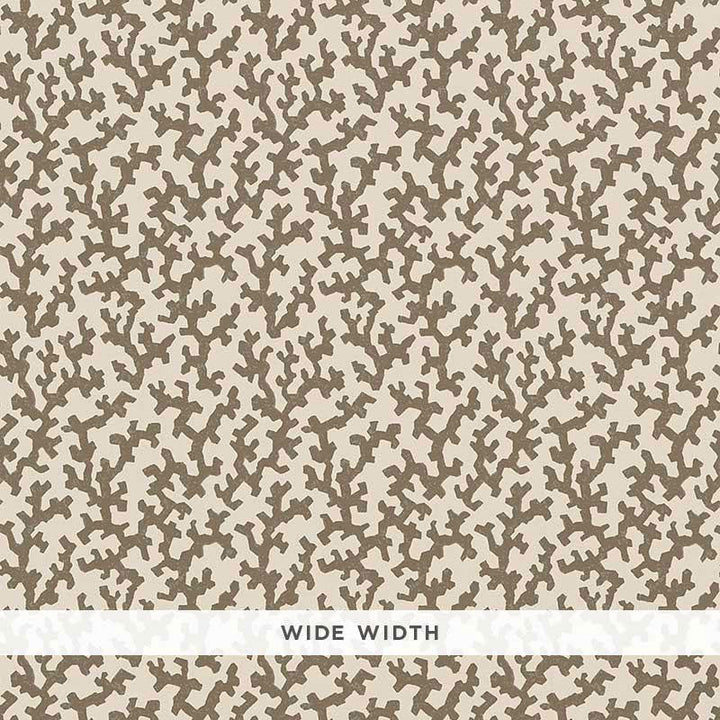 Folly Berber Brown 5008006 by Schumacher Designer Wallpaper Veere Grenney 4.38" - Swanky Fabrics -