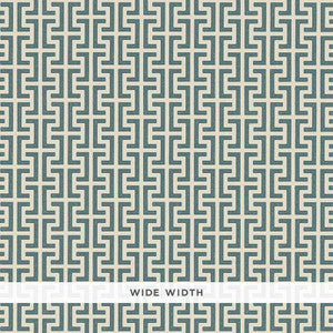 Schumacher Wallpaper Temple Peacock Blue 5008055
