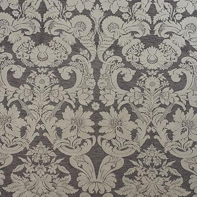Alento Damasco Mercury 71520 by Schumacher Designer Fabric New Opulence 28.25" - Swanky Fabrics -