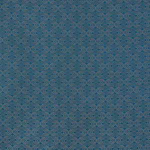 Schumacher Fabric Apollo Peacock 71653