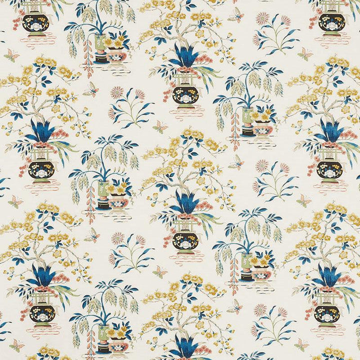 Ming Vase Multi 176732 by Schumacher Designer Fabric Schumacher Classics Ii 18.0" - Swanky Fabrics -
