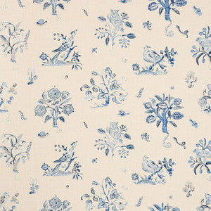 Schumacher Fabric Magical Menagerie Blues 176753