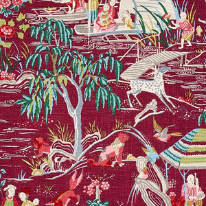 Schumacher Fabric Yangtze River Aubergine 176772