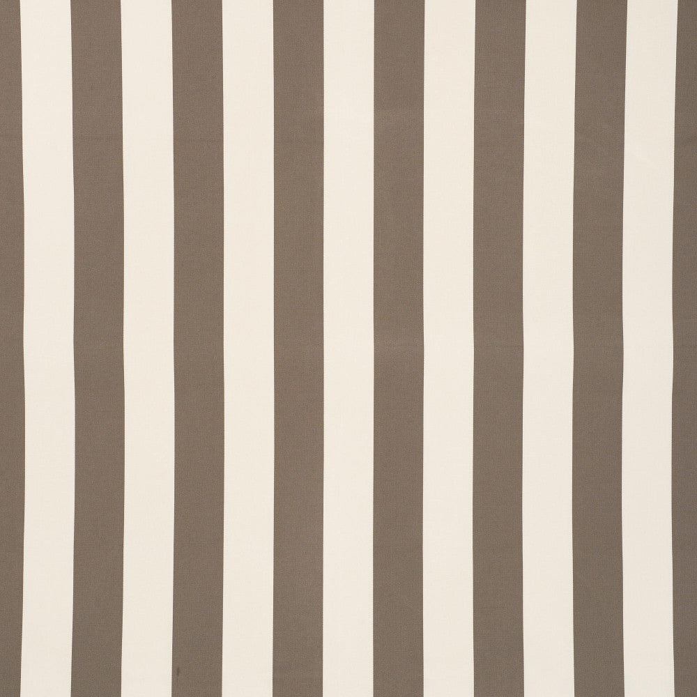 Cabana Stripe Indoor/Outdoor Taupe 71754 by Schumacher Designer Fabric Essentials: Indoor/Outdoor Prints & Wovens 7.0" - Swanky Fabrics -