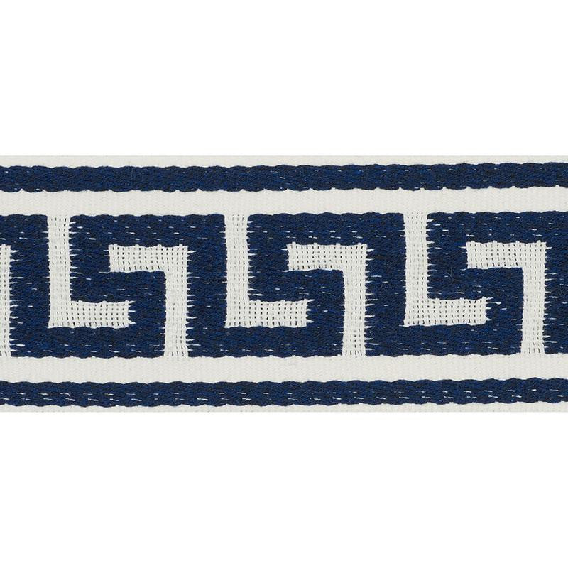 Ganton Tape Indoor/Outdoor Navy 72394 by Schumacher Designer Trim Indoor-Outdoor Trims - Swanky Fabrics -
