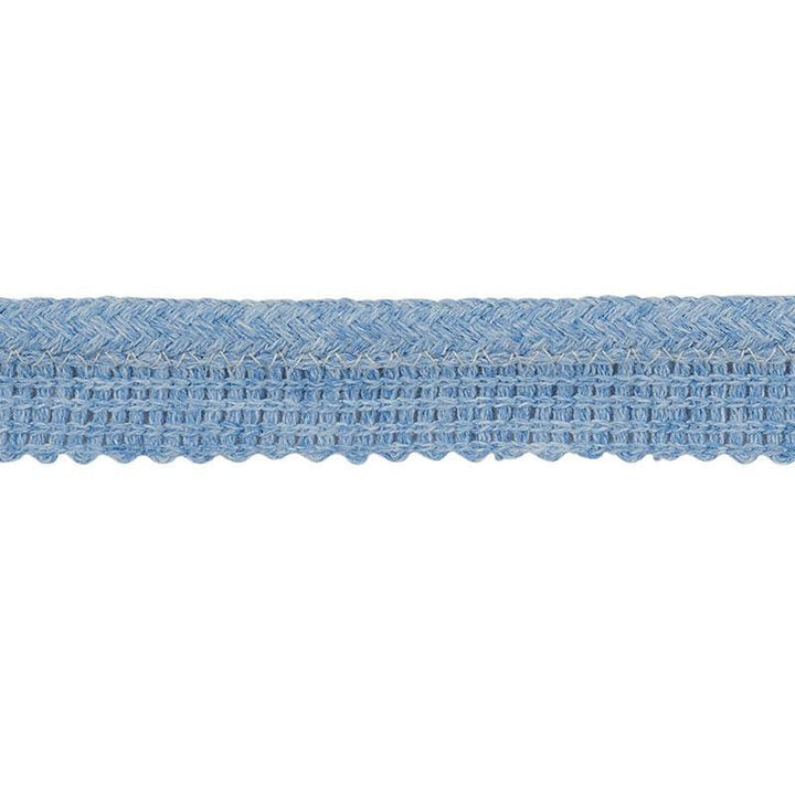 Eubie Lip Cord Indoor/Outdoor Blue 72422 by Schumacher Designer Trim Indoor-Outdoor Trims - Swanky Fabrics -