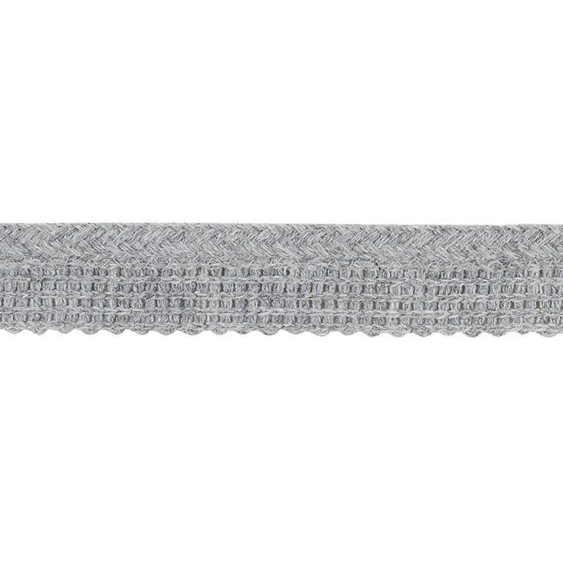 Eubie Lip Cord Indoor/Outdoor Grey 72423 by Schumacher Designer Trim Indoor-Outdoor Trims - Swanky Fabrics -
