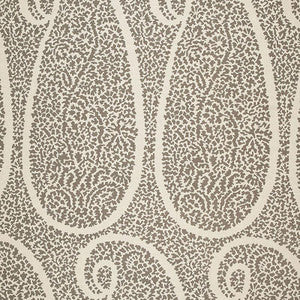 Schumacher Fabric Ambala Paisley Greige 174640