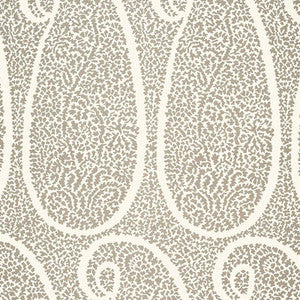 Schumacher Fabric Ambala Paisley Oyster 174643