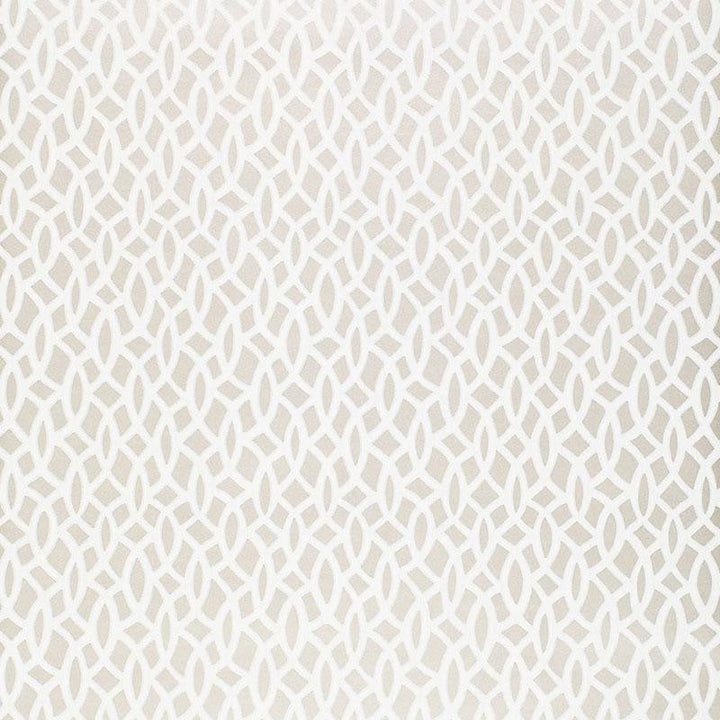 Chain Link Silver 5004751 by Schumacher Designer Wallpaper Textured Elements 6.75" - Swanky Fabrics -