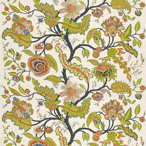 Schumacher Fabric Sinhala Linen Print Bittersweet 174810