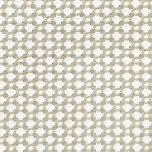 Schumacher Fabric Betwixt Stone/White 65682