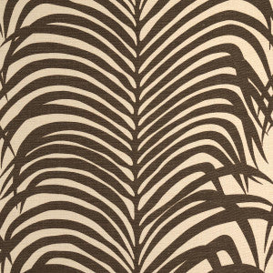 Schumacher Fabric Zebra Palm Java 174970